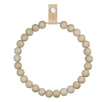 Handmade boho towel rack wood towel ring boho decor rustic farmhouse hand towel holder boho kitchen rustic farmhouse decor boho hand wooden towel racks for bathroom wall decor towel stand C1