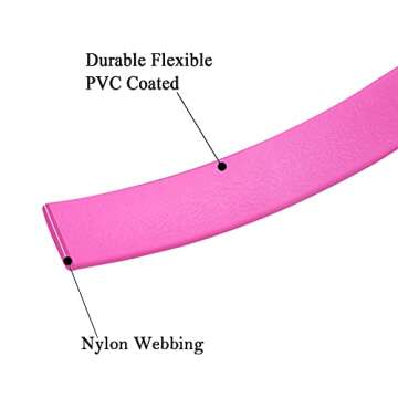 Waterproof Long Leash Durable Dog Recall Training Lead Great for Outdoor Hiking, Training, Yard, Beach and Swimming (Purple, 30ft)