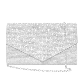 CurvChic Rhinestone Evening Clutch - Perfect for Parties & Proms