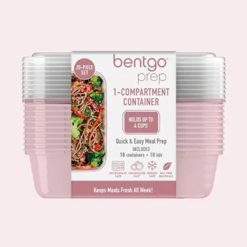 Bentgo 20-Piece BPA-Free 1-Compartment Containers