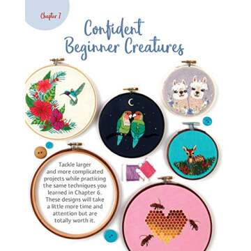 Animal Embroidery Workbook for Creative Crafters