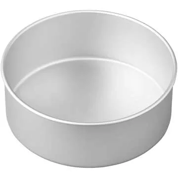Wilton Aluminum Round Cake Pan, 8 x 3-Inch - Silver and Durable Bakeware