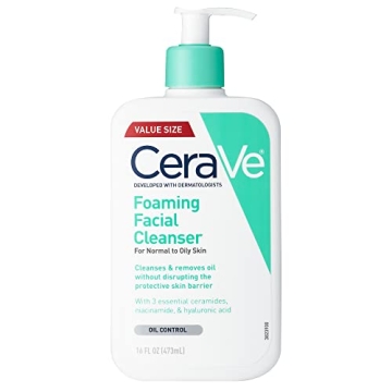 CeraVe Foaming Cleanser for Oily Skin with Hyaluronic Acid