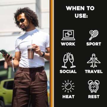 HALO Sport Iced Vanilla Latte - Instant Energy Drink Powder – Healthy Coffee Mix Hydration Electrolytes, Caffeine, Vitamins and Minerals 20 Calories Keto Low Calorie 1 x 12 Sticks, 1.0 grams