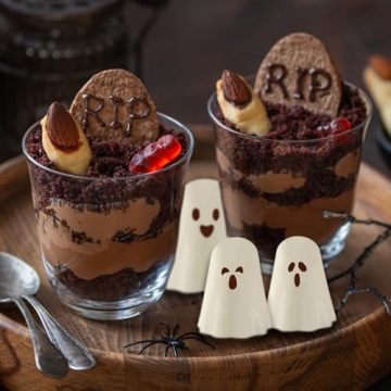 Halloween Ghost Silicone Molds 2 Packs Non-Stick 3D Chocolate