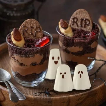 Halloween Ghost Silicone Molds 2 Packs Non-Stick 3D Chocolate