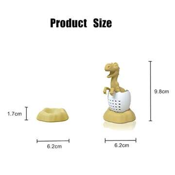 Fun Dinosaur Tea Infuser for All Ages, Eco-Friendly Design