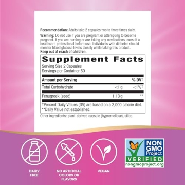 Nature's Way Fenugreek Seed: Vegan Lactation Support