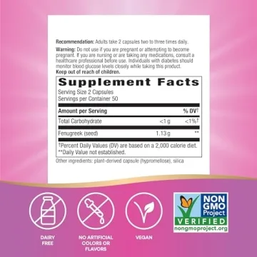 Nature's Way Fenugreek Seed: Vegan Lactation Support