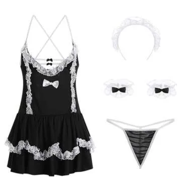 Sexy Maid Outfit for Women - Cosplay Lingerie Dress
