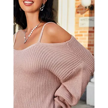 ZAFUL Cold Shoulder Sweater - Stylish & Versatile Top