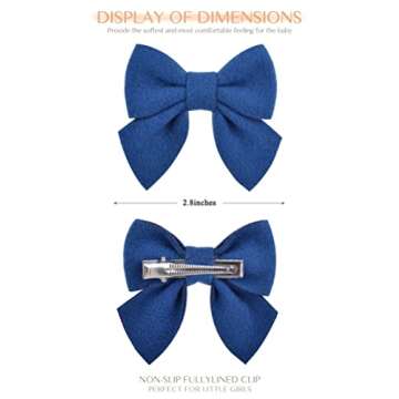 doboi 40PCS Baby Hair Bows Clips for Toddler Girls