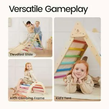 Tiny Land Pikler Triangle Set - Indoor Climbing Toy for Kids