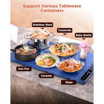 FEPPO Food Warming Mat with Adjustable Temperature Control