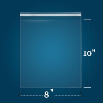 iMailer 200 Count Self Sealing Cellophane Bags 8x10