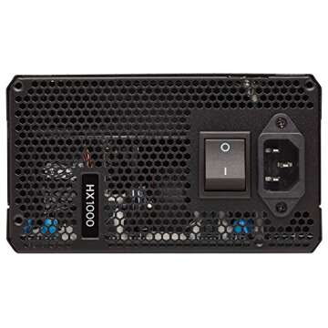 Corsair HX Series, HX1000, 1000 Watt, Fully Modular Power Supply, 80+ Platinum Certified, CP-9020139-NA