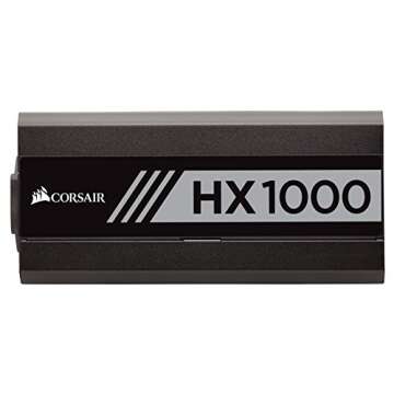 Corsair HX Series, HX1000, 1000 Watt, Fully Modular Power Supply, 80+ Platinum Certified, CP-9020139-NA