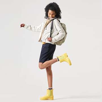 planone Short rain Boots for Women and Waterproof Garden Shoes，Anti-Slipping Rainboots for Ladies?...