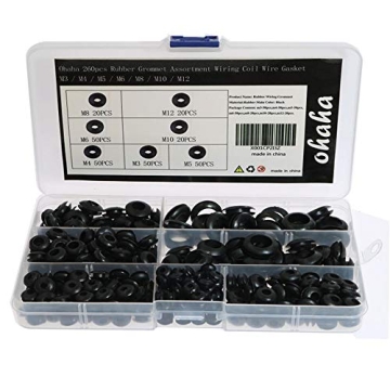 Ohaha 260pcs Rubber Grommet Assortment for Wiring