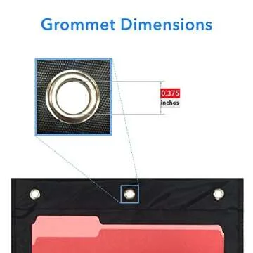 Pack of 2 - Ten Pocket Compact Storage Pocket Chart, Hanging Wall File Organizer by Essex Wares - Organize Your Assignments, Files, Scrapbook Papers & More (Black) (10 Pocket)