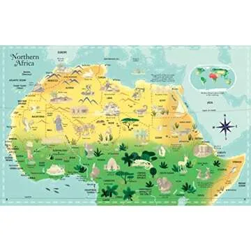 Engaging Sticker Picture Atlas for Global Exploration