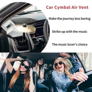 Car Cymbal Air Vent for Music Lovers, Fun Driving Toy