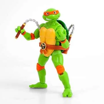BST AXN 5-inch Michelangelo Action Figure for TMNT Fun