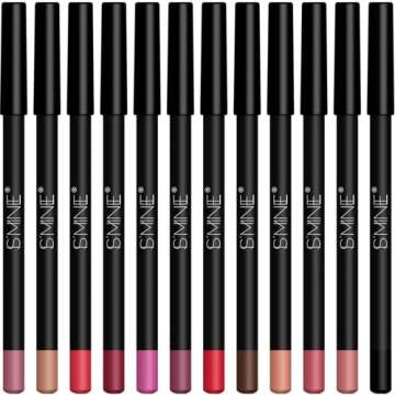 IS'MINE Matte Lip Liner Set - 12 Assorted Colors High Pigmented Natural Lip Makeup Soft Pencils Long...