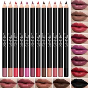 IS'MINE 12 Color Matte Lip Liner Set for All Lips