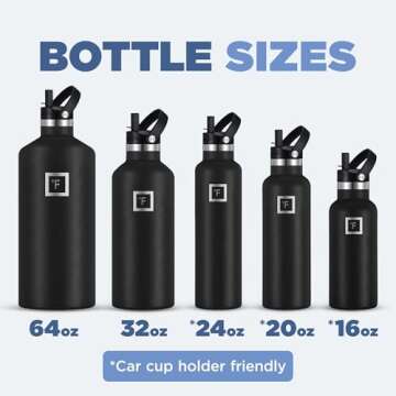IRON °FLASK 24 Oz Leak Proof Insulated Water Bottle