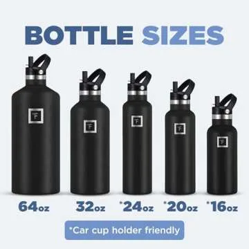 IRON °FLASK 24 Oz Leak Proof Insulated Water Bottle