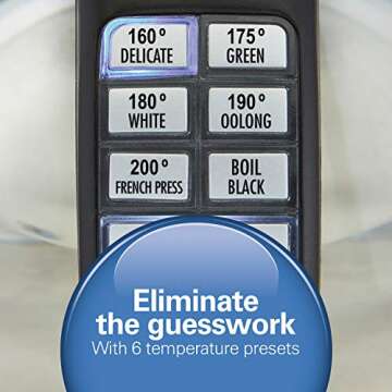 Hamilton Beach 1.7L Electric Tea Kettle with Variable Temp