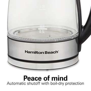 Hamilton Beach 1.7L Electric Tea Kettle with Variable Temp