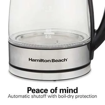 Hamilton Beach 1.7L Electric Tea Kettle with Variable Temp