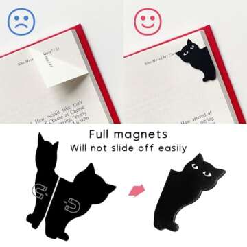 Magnetic Bookmarks - 18 Pieces Assorted Cute Book Markers Clip Set for Teachers Students Book Lovers...