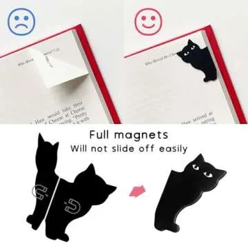 Magnetic Bookmarks - 18 Pieces Assorted Cute Book Markers Clip Set for Teachers Students Book Lovers...
