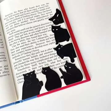 Magnetic Bookmarks - 18 Pieces Assorted Cute Book Markers Clip Set for Teachers Students Book Lovers Reading, for School Office Home Supplies, Kawaii Cat Magnet Page Markers