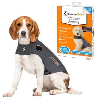 ThunderShirt for Dogs, Medium, Heather Gray Classic - Dog Anxiety Relief Calming Vest