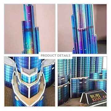 CubicFun LED Dubai Burj Khalifa Puzzle Model - Gift Idea