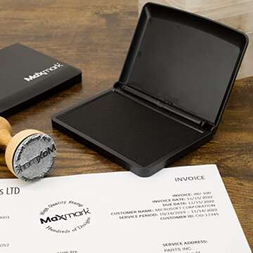 MaxMark Large Green Stamp Pad - Perfect for DIY Crafts