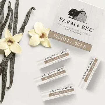 Natural Beeswax Lip Balm - Organic Moisturizer Pack of 4