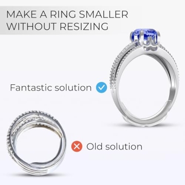 Ring Sizers for Loose Rings - 8 Easy-Clip Adjusters