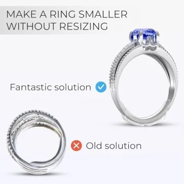 Ring Sizers for Loose Rings - 8 Easy-Clip Adjusters