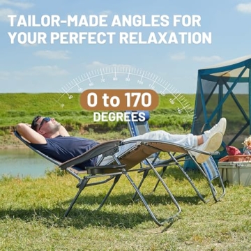Timber Ridge Zero Gravity Chair with Adjustable Features