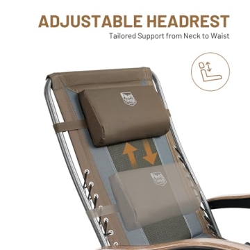 Timber Ridge Zero Gravity Chair with Adjustable Features