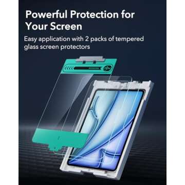 ESR iPad Air 11 Inch M3/M2 Glass Screen Protector Pack