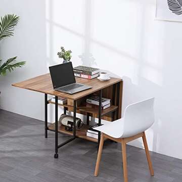 KOTPOP Folding Dinner Table for Kitchen and Dining