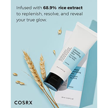 COSRX Overnight Spa Mask with 68% Rice Extract and Niacinamide