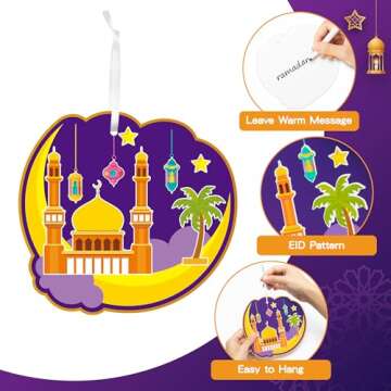 WATINC Ramadan Stickers Craft Gifts for Kids | 123pcs Set