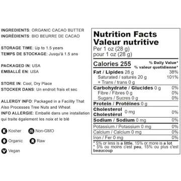 Food to Live Organic Cacao Butter Wafers, 4 Pounds – Non-GMO, Raw, Pure, Unfiltered, Unrefined, Keto, Vegan Superfood, Bulk, Made Using a Cold Pressing, Great for Cooking and Baking, Sirtfood